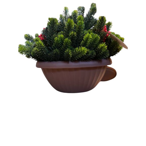 Outdoor Christmas Greenery Arrangement Window Box UV Resistant - Picture 1 of 3